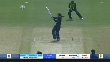 Smriti Mandhana's twin sixes in the first over