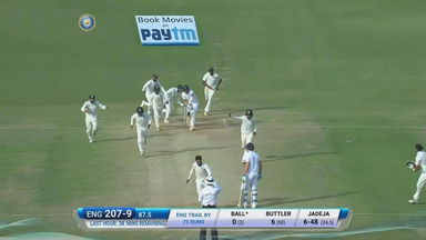 IND vs ENG 2016 - 5th Test day 5 : Jake Ball Wicket