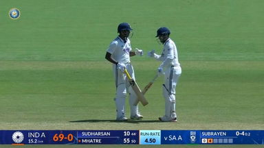 Ayush Mhatre shines on India A debut with 65(76)