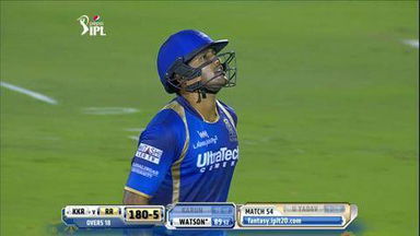 M54: RR vs KKR – Karun Nair Wicket
