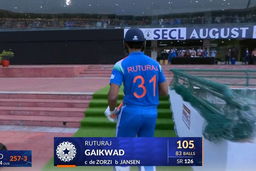 IND vs SA 2025, 2nd ODI: Ruturaj Gaikwad Wicket
