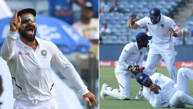 Kohli + Saha = Catch special