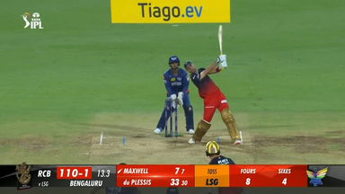 M15: RCB vs LSG – Glenn Maxwell Six