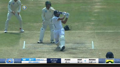 IND vs SA 2019, 1st Test, Day 4: Rohit Sharma Six