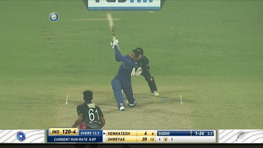 IND vs NZ 2021, 3RD T20I : Venkatesh Iyer Six
