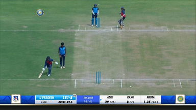 Sanjula's direct hit to run out Aditi