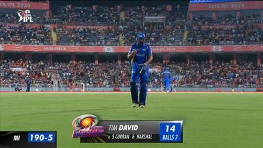 M33: PBKS vs MI – Tim David Wicket