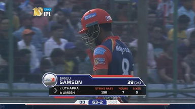 M18: DD vs KKR  – Sanju Samson Wicket