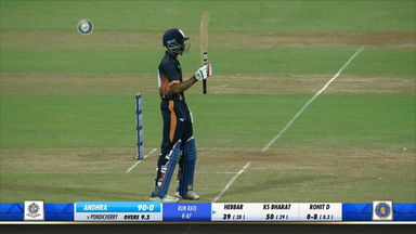 KS Bharat's brisk 34-ball 62