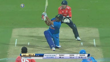 IND vs ENG 2017, 3rd T20I : Suresh Raina Six
