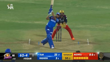 M05: RCB vs MI – Tilak Varma Six