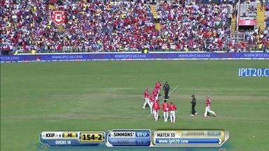 M35: KXIP vs MI – Rohit Sharma Wicket