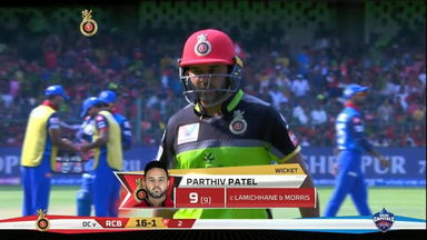 M20: RCB vs DC –  Parthiv Patel Wicket