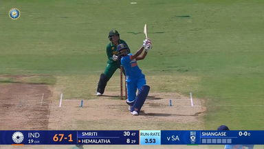 IND-W vs SA-W 2024, 2nd ODI: D Hemalatha Six