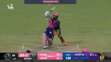M56: KKR vs RR – Yashasvi Jaiswal Six