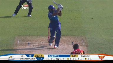 M17: MI vs SRH – Kieron Pollard Six
