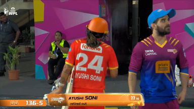 Wicket: Match 6, Mumbai Indians vs Gujarat Giants, WPL 2026: Ayushi Soni Wicket
