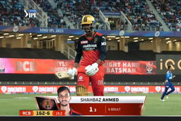 M39: RCB vs MI – Shahbaz Ahmed Wicket