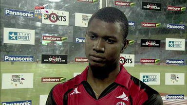 CLT20 2013 M20: CSK vs T&T  –   Interview – Evin Lewis