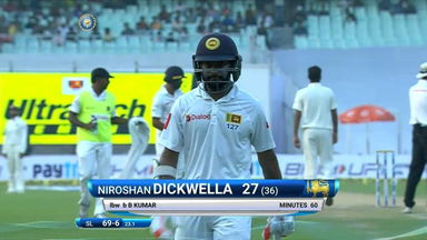 IND vs SL 2017, 1st Test Day 5: Niroshan Dickwella Wicket