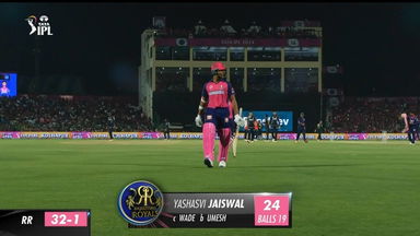 M24: RR vs GT – Yashasvi Jaiswal Wicket