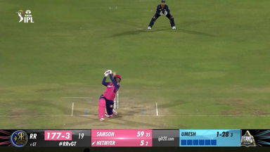 M24: RR vs GT – Shimron Hetmyer Six