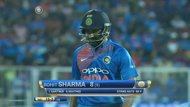 IND vs NZ 2017, 3rd T20I: Rohit Sharma Wicket