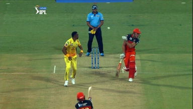 Ouch! Parthiv smashes one straight to Stoinis