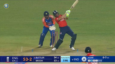 IND vs ENG 2025, 1st T20I: Jos Buttler Six