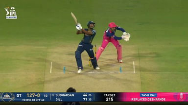 IPL 2026 Q2: GT vs RR - Sai Sudharsan Six