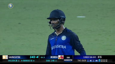 Syed Mushtaq Ali Trophy 2022 QF4 : Prerak Mankad shines with a dazzling 61 (25) for Saurashtra