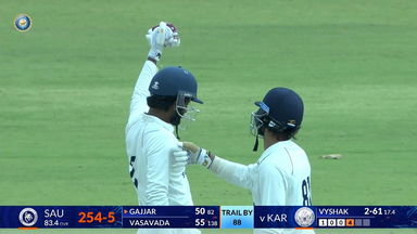 Ranji Trophy 2026-27, KSCA vs SCA: Sammar Gajjar's vital hand of 79(121)