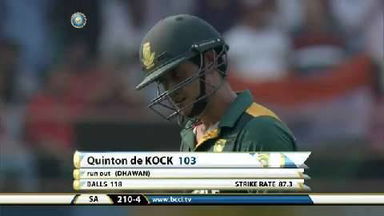 3RD ODI: IND vs SA – Quinton de Kock Wicket