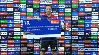 M58: RR vs DC – Swiggy Instamart Fastest Delivery of the Match  – Anrich Nortje