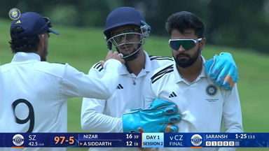 Duleep Trophy 2025 Final, South Zone vs Central Zone: South Zone 1st Innings Fall of Wickets
