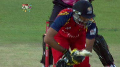 M23: LIO vs SYD – Tanvir lbw b McCullum