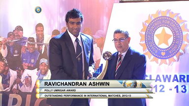 BCCI Awards 2012-13: R Ashwin, Polly Umrigar Award