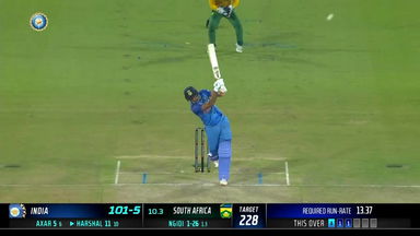 IND vs SA 2022, 3RD T20I: Harshal Patel  Six