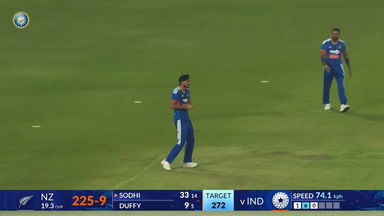 IND vs NZ 2026, 5th T20I: Ish Sodhi Wicket