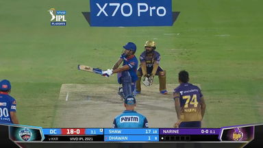 6, 6: Dhawan attacks Narine