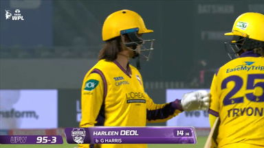 Wicket: Match 18, UP Warriorz vs Royal Challengers Bengaluru, WPL 2026: Harleen Deol Wicket