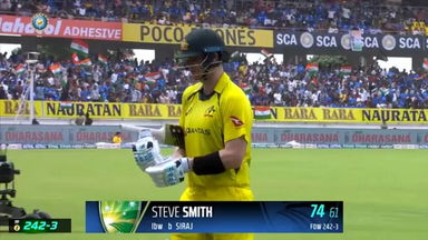 IND vs AUS 2023-24, 3RD ODI: Steven Smith Wicket