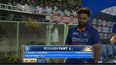 IND vs SA 2022, 3RD T20I: Rishabh Pant Wicket