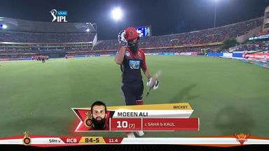 M39: SRH vs RCB – Moeen Ali Wicket
