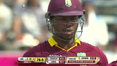 1ST T20I: IND vs WI – Johnson Charles Six