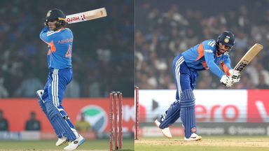 Four 4's in 6 balls! Timing, placement from Tilak & Abhishek