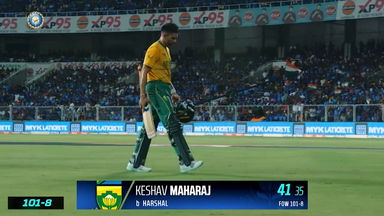 IND vs SA 2022, 1ST T20I: Keshav Maharaj  Wicket