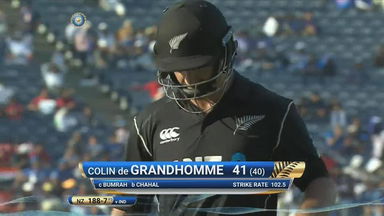 IND vs NZ 2017, 2nd ODI: Colin de Grandhomme Wicket