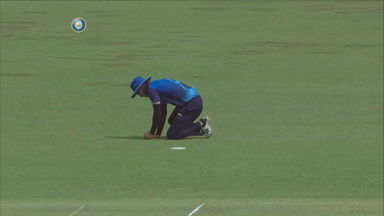 Rajat Paliwal takes a fine catch