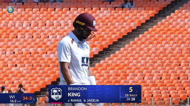IND vs WI 2025, 1st Test: Brandon King Wicket